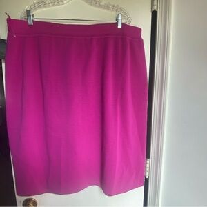 NWT Dana Buchman 3X Elegant Pink Women's‎ Skirt 100% Wool Skirt